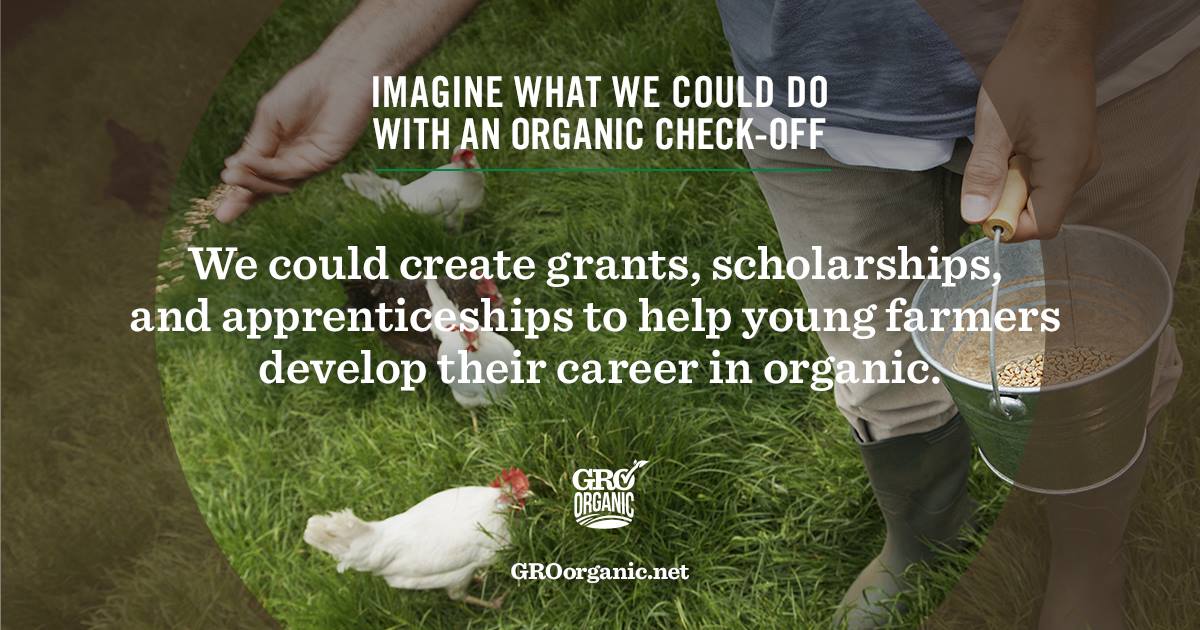 Facebook flyer supporting the organic checkoff | Organic Trade Association