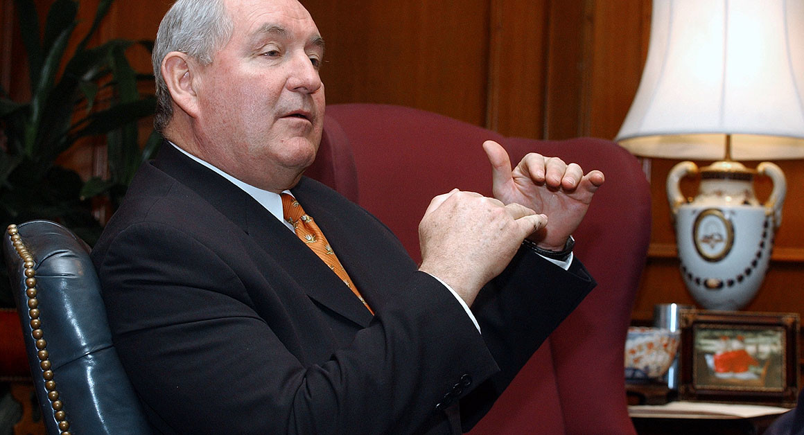 Sonny Perdue has a long history of ethics controversies, notably when he signed a law giving himself a tax break. | AP Photo